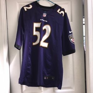 Ray Lewis 52 Ravens Jersey
